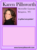 poster of storyteller Karen Pillsworth